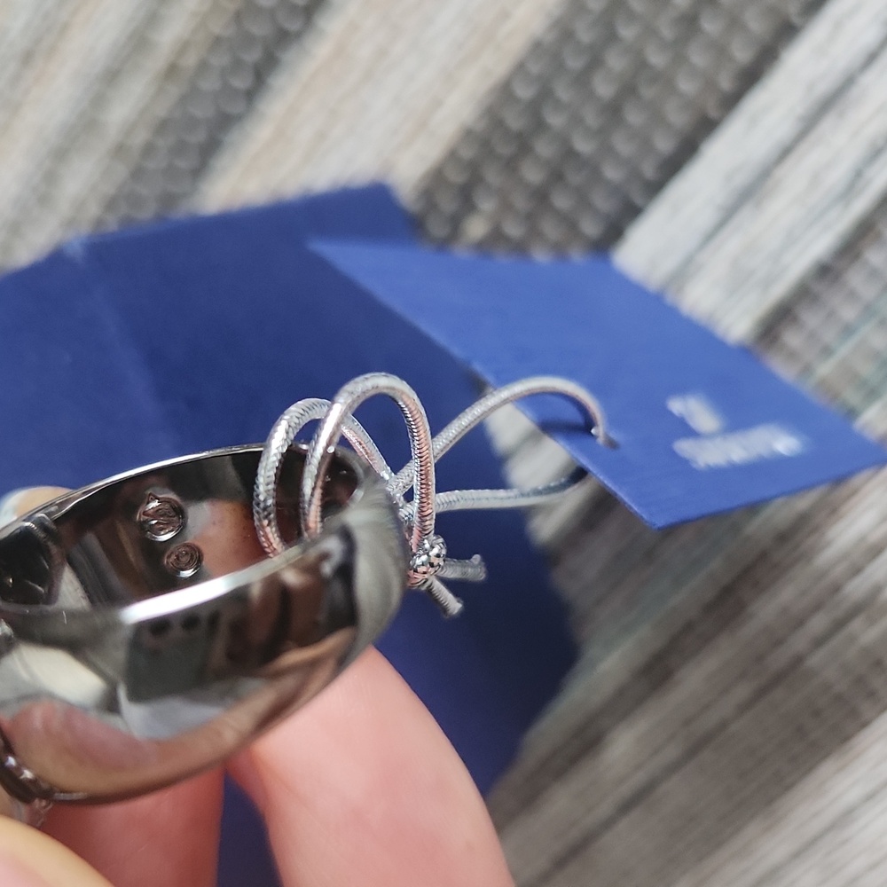 SWAROVSKI Louise Ring Blue Shade  crystal cocktail ring 52 - Picture 7 of 8
